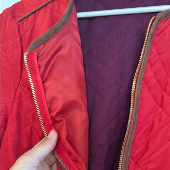 Charter Club Red Utility Jacket with Structured Silhouette - Picture 3 of 4